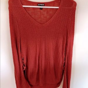Express rust sweater